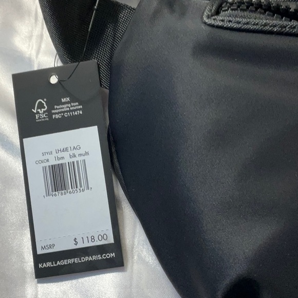 Givey Alert 🚨🚨🚨🚨🚨🚨🚨🚨NWT* Karl Lagerfeld Paris “Amour” Nylon Belt Bag - Picture 3 of 14